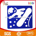 colourful stencils plate for kids
